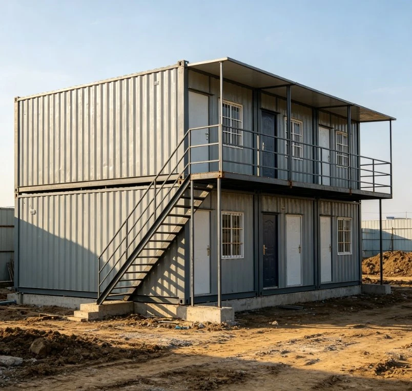 خانه کانتینری پک مسطح پیش ساخته