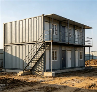 خانه کانتینری پک مسطح پیش ساخته